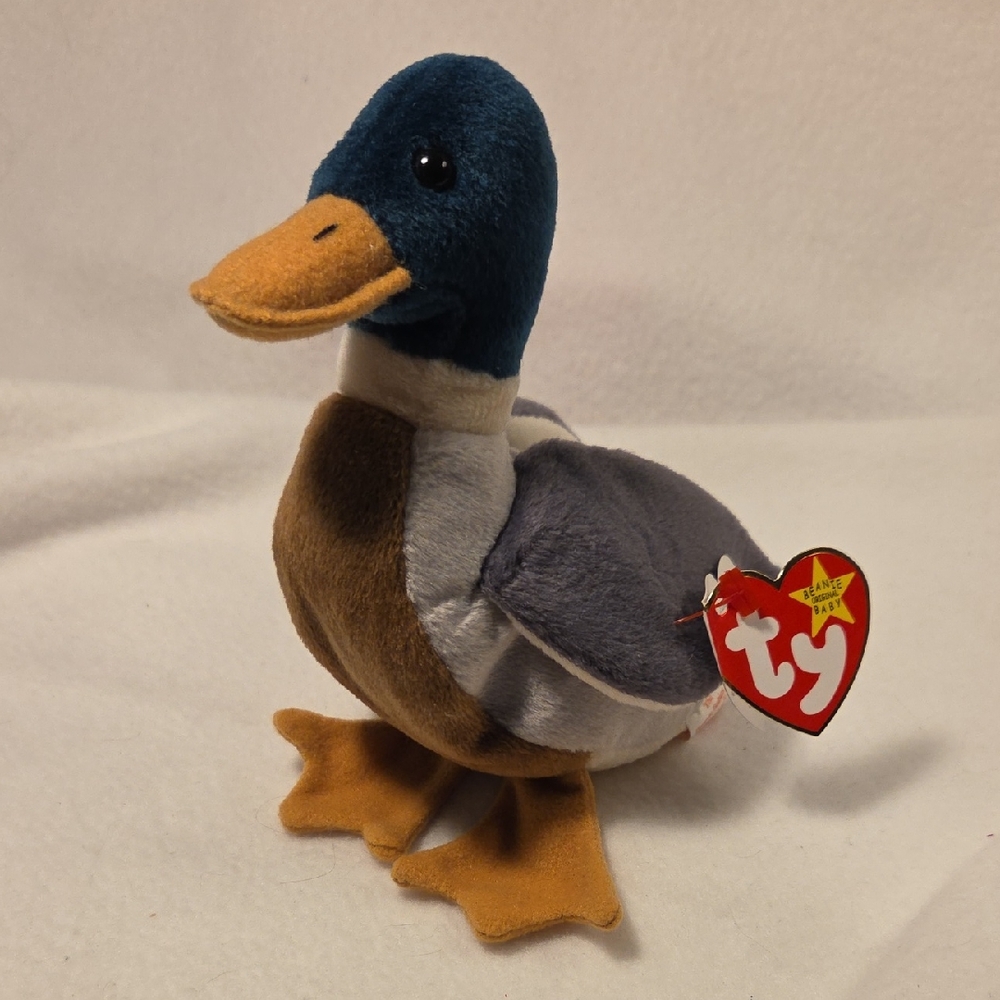 Jake The Mallard Duck Ty Beanie Babies Vintage 1998 Collectible